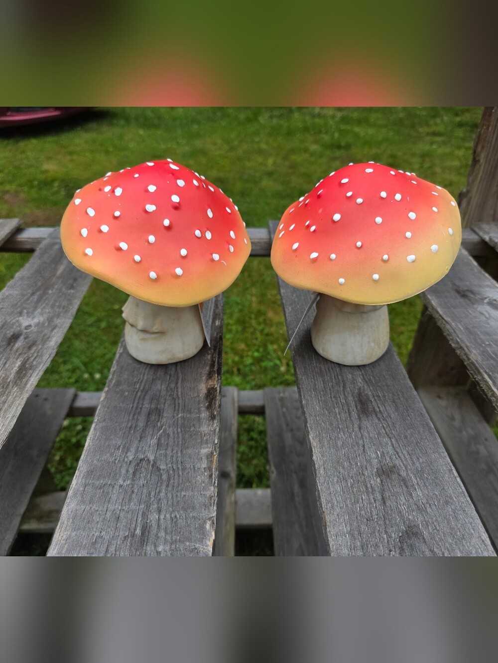 Mushroom Decor Set Of 2 Mushroom Garden Decor Light Up Batteries Included